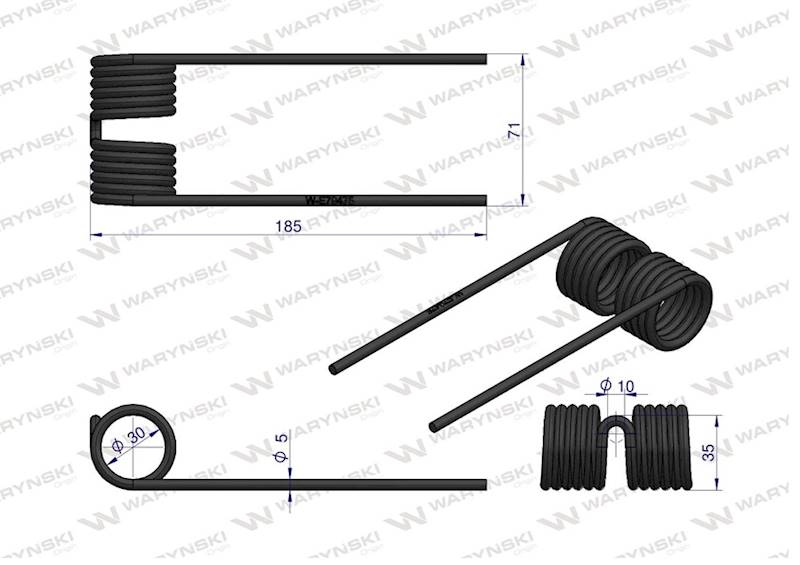 Palec podbieracza zastosowanie John Deere E79475 W