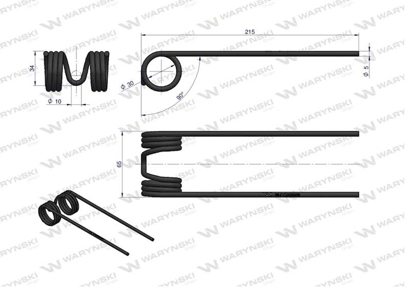 Palec podbieracza zastosowanie John Deere DC203086