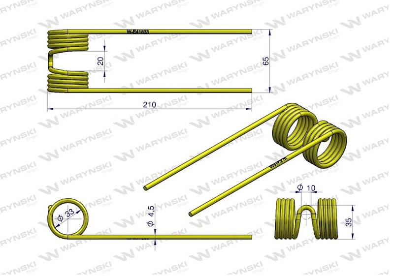 Palec podbieracza zastosowanie John Deere E41833 W