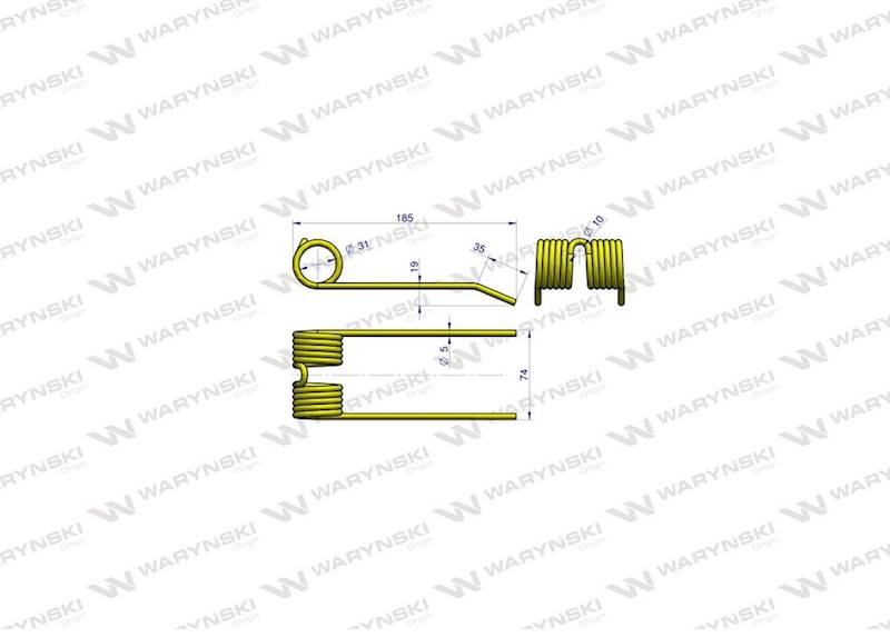 Palec podbieracza zastosowanie New Holland 8068331