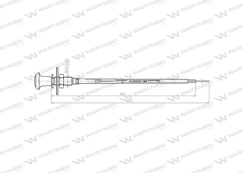 Linka - Rozdzielacz napędu L-920mm ZETOR Waryński