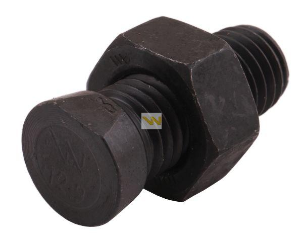Śruba M16X50 OVAL 12,9 ścięta z 1 str + NAKRĘTKA KL.10