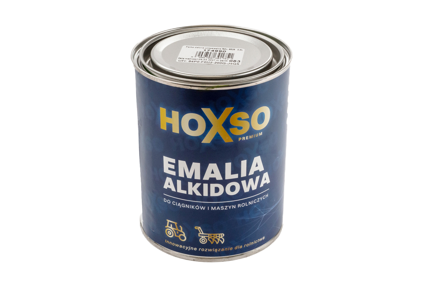 Farba Zielona uniwersalna HOXSO RAL 6529 dwuskładnikowa bez podkładu. 9988167