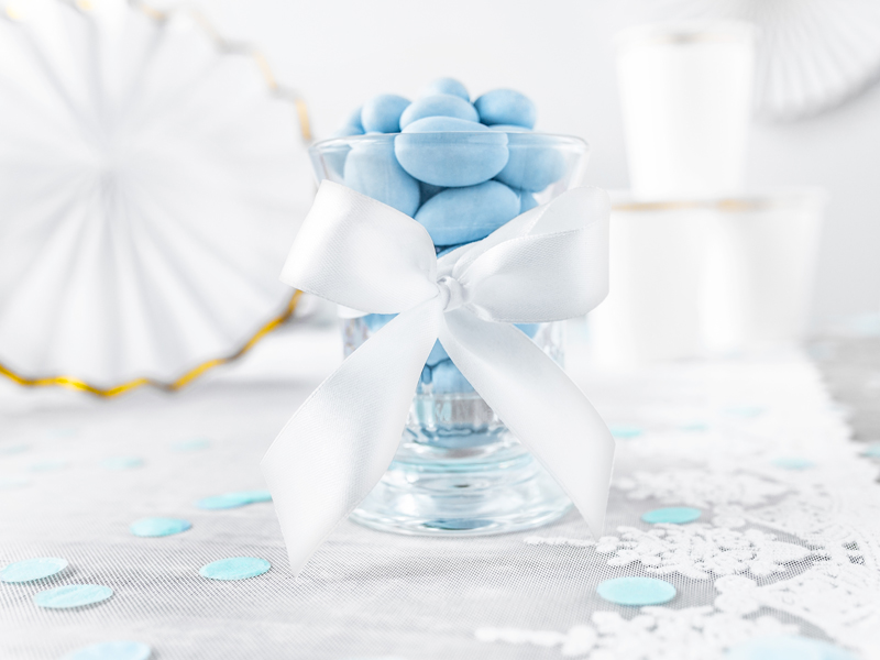 Tasiemka satynowa biała 25mm/25m 