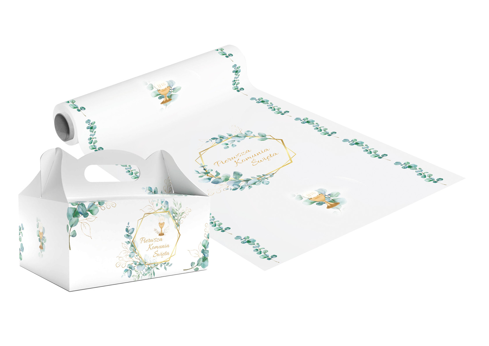 Bieżnik komunijny 41 cm x 5m -  Pierwsza Komunia ś