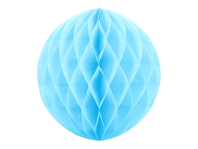 Kula bibułowa błękitnym  10 cm 