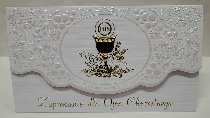 Zaproszenie dla Ojca Chrzestnego na I Komunię Świętą