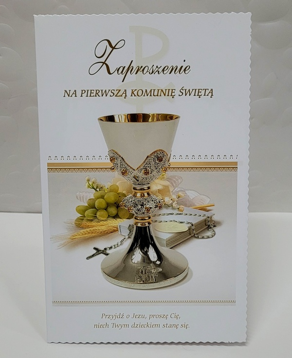 Zaproszenie na I Komunię Świętą 