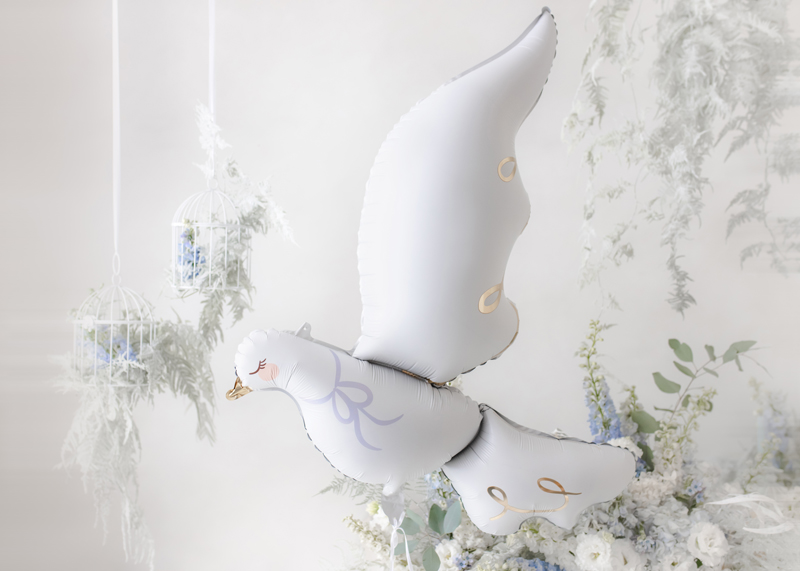 Balon foliowy gołąb 80 x 100 cm