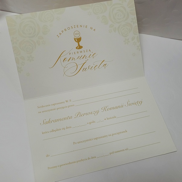 Zaproszenie na Pierwszą Komunię Świętą