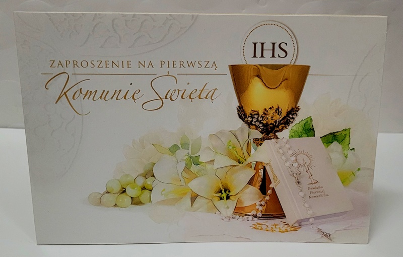 Zaproszenie na Pierwszą Komunię Świętą