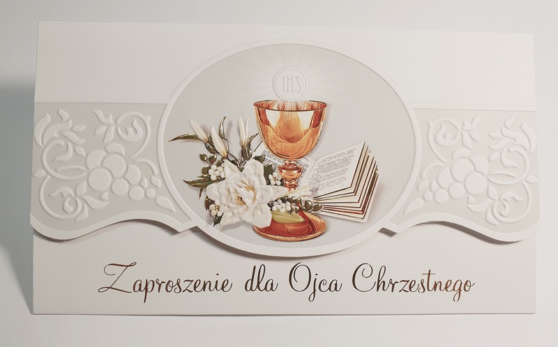 Zaproszenie dla Ojca Chrzestnego na I Komunię św.
