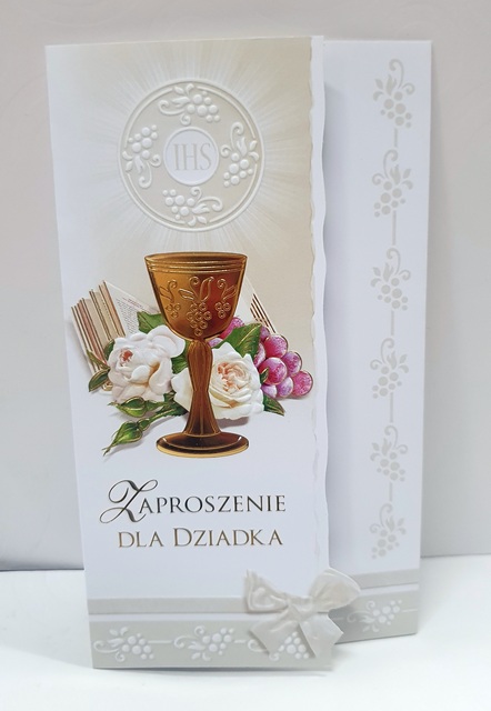 Zaproszenie na I Komunię św. dla DZIADKA
