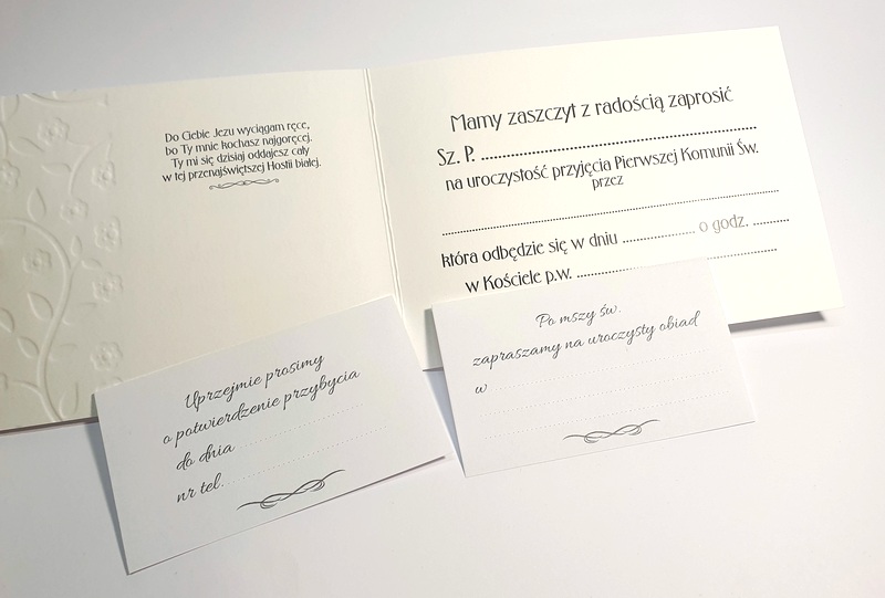 Zaproszenie na I Komunię Święta dla Babci i Dziadka