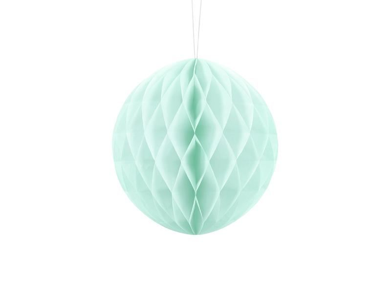 Kula bibułowa jasna mięta 10 cm 