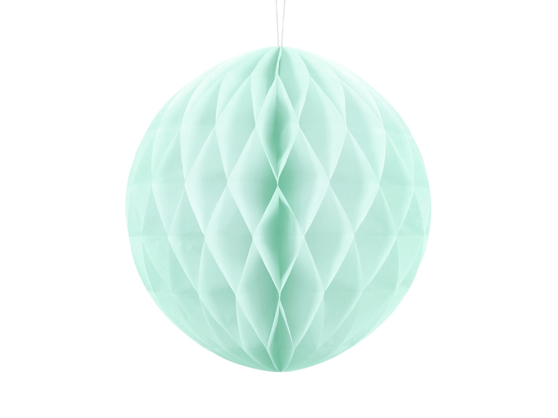 Kula bibułowa  jasna mięta 20 cm 