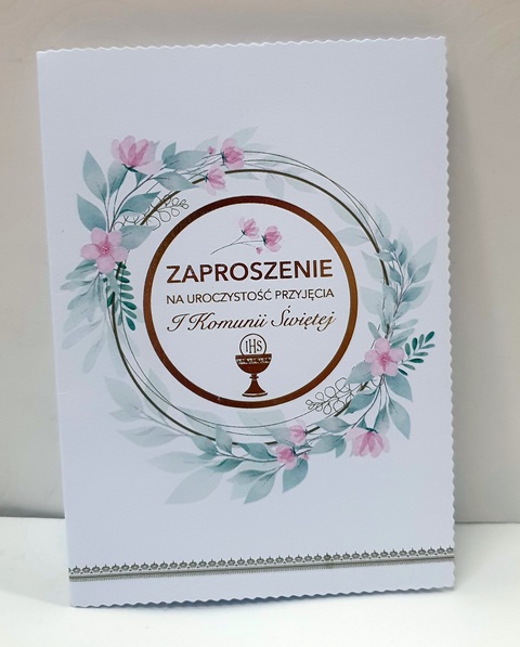Zaproszenie na Uroczystość przyjęcia I Komunii Świętej