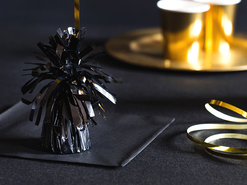 Ciężąrek, obciążnik do balonów czarny 1 szt