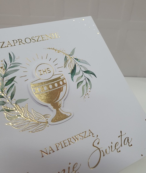 Zaproszenie na Pierwszą Komunię Święta 