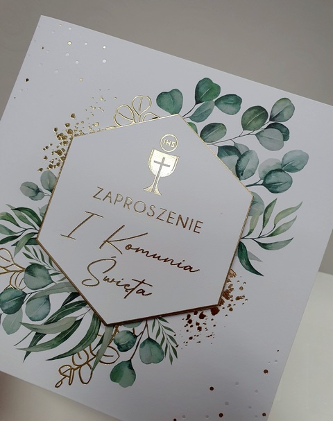 Zaproszenie na Pierwszą Komunię Święta 
