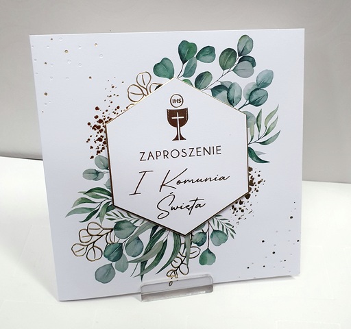 Zaproszenie na Pierwszą Komunię Święta 