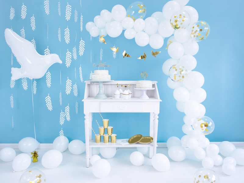 Balony  białe 12 cali pastel 50 szt 