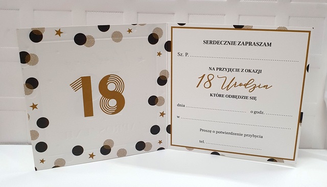 Zaproszenie na 18 urodziny 