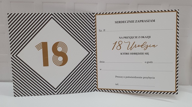 Zaproszenie na 18 urodziny