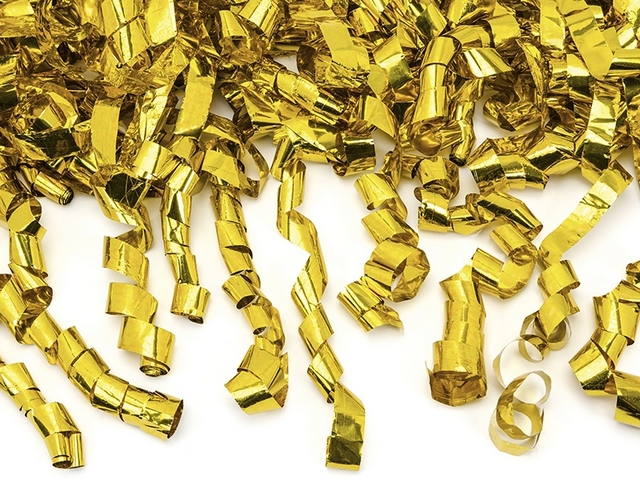 Tuba strzelająca złotymi serpentynami 60 cm