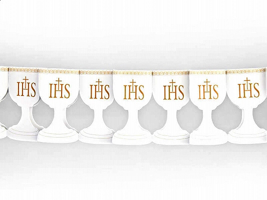 Girlanda komunijna biała 17 x 300 cm KIELICHY