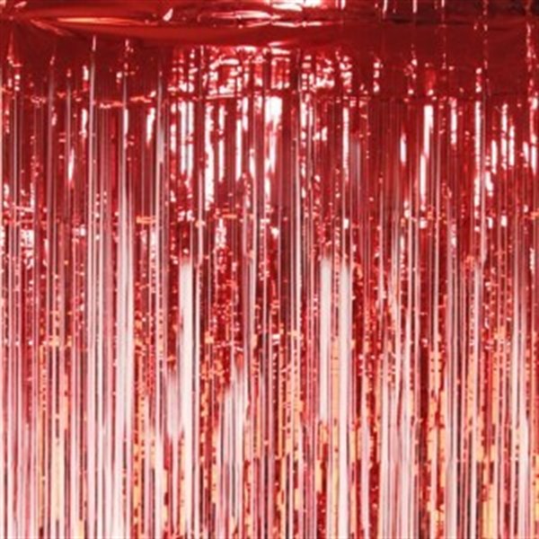 Kurtyna party 100 x 250 cm czerwona