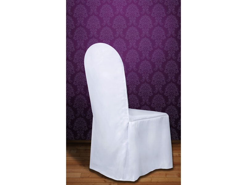 Pokrowiec z matowej tkaniny biały - 1szt 