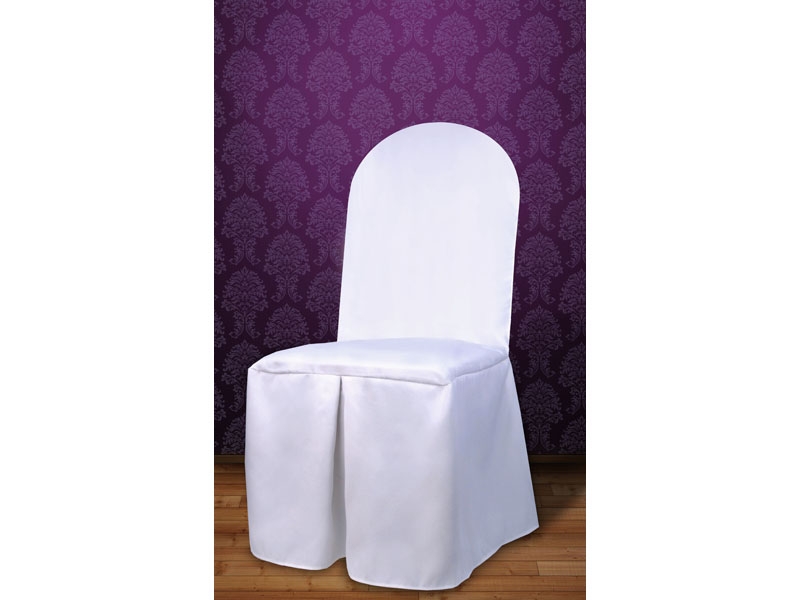 Pokrowiec z matowej tkaniny biały - 1szt 