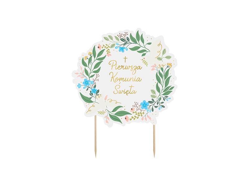 Topper do tortu Pierwsza Komunia święta 