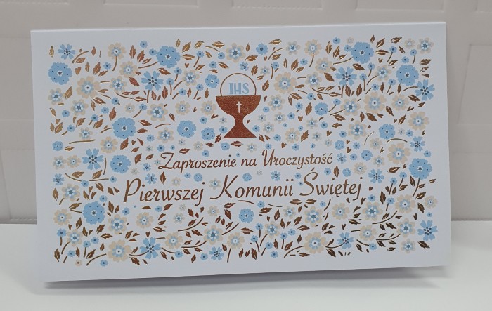 Zaproszenie na Uroczystość przyjęcia Pierwszej Komunii Świętej 