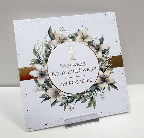 Zaproszenie na Pierwszą Komunię Świętą 