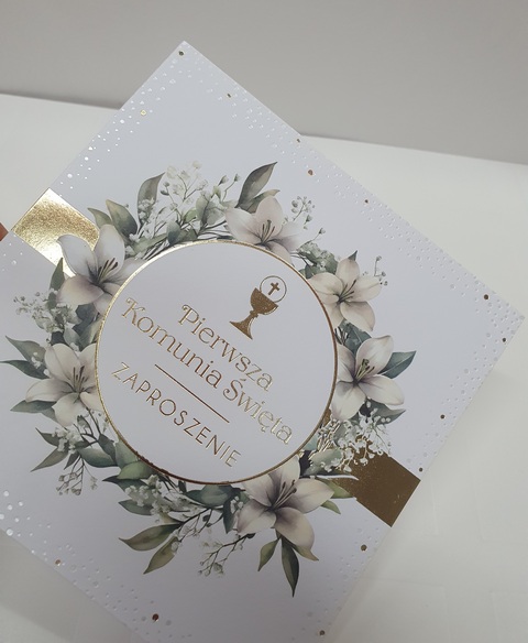 Zaproszenie na Pierwszą Komunię Świętą 