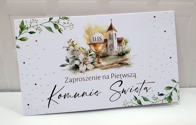 Zaproszenie na Pierwszą Komunię Świętą 