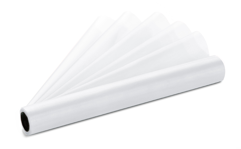Organza 0,36x9m gładka biała ORP-008
