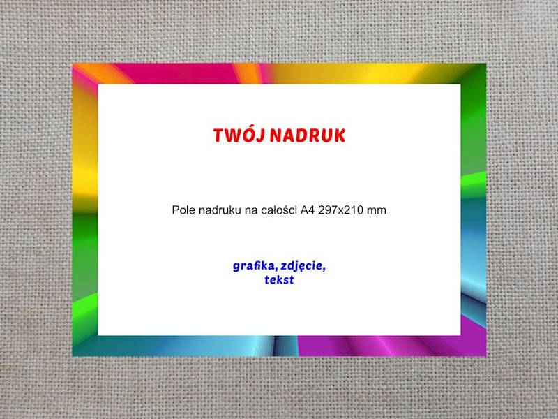 Podkładki pod talerz z nadrukiem