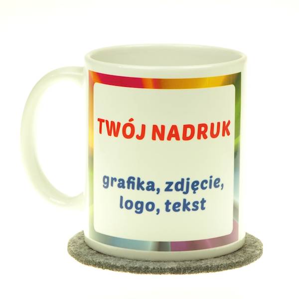 Kubki białe z nadrukiem - Motyw Miłosne