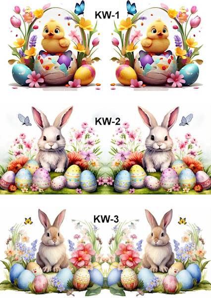 Kubki kolorowe z nadrukiem - Motyw Wielkanoc
