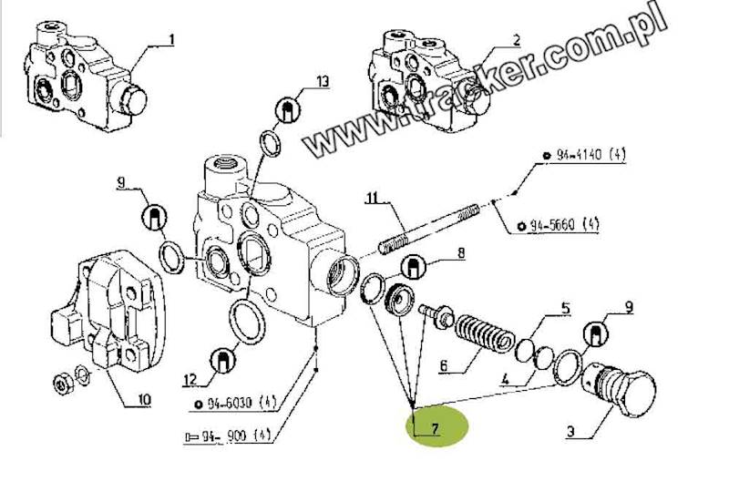 ZESTAW ZAWORU HYDRAULICZNEGO RENAULT