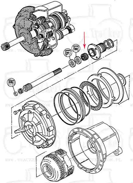 ŁOŻYSKO IGIEŁKOWE MASSEY FERGUSON 
