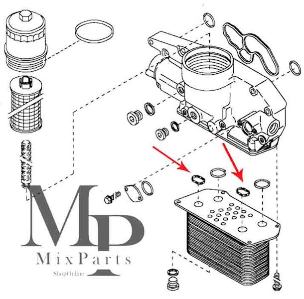 USZCELNIACZ CHŁODNICY OLEJU DEUTZ FENDT MANN