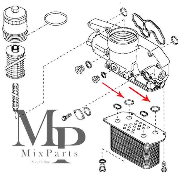 USZCELNIACZ CHŁODNICY OLEJU DEUTZ FENDT MANN