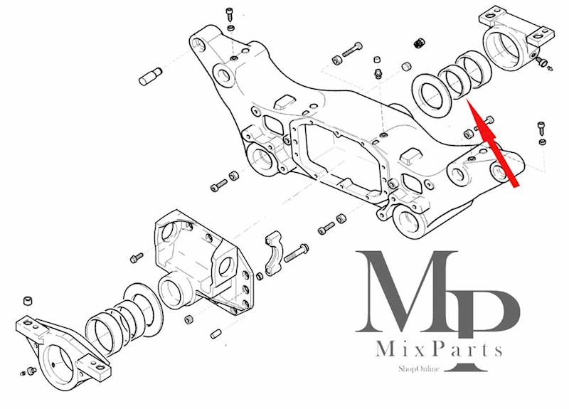 TULEJA MOSTU CASE 105x115x44