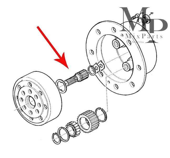WAŁEK PRZEKŁĄDNI PLANETARNEJ ZF APL325 Z-18/18