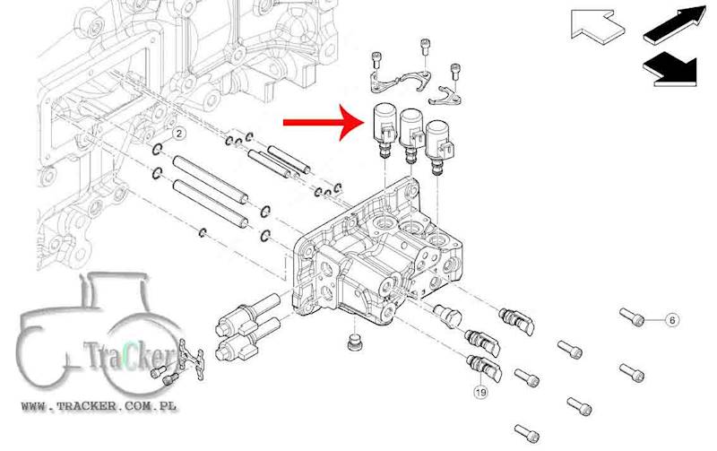 CEWKA ELEKTROZAWÓR MASSEY FERGUSON CLAAS