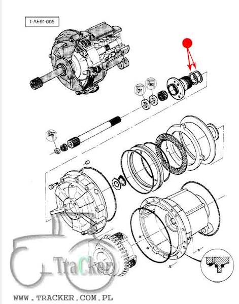 PIERSCIEN PRZYSPIESZACZA MASSEY FERGUSON RENAULT O